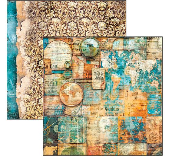 Scrapbook-Papier "Esprit de Voyage"