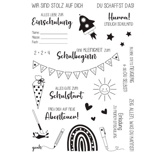 VBS Silikonstempel "Schulanfang"
