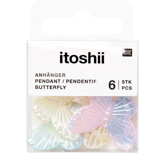 itoshii Perlen-Set "Schmetterlinge", Rainbow Pearl Mix