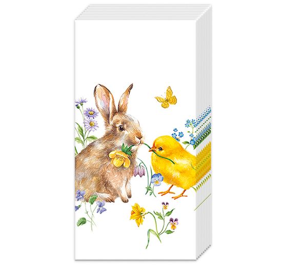 Paper handkerchiefs "Bunny & Chick"