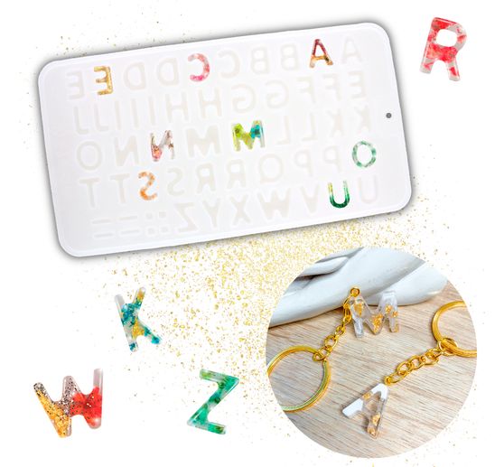 Silikonform für Gießharz "Alphabet"