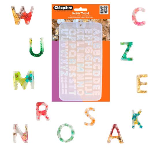 Silikonform für Gießharz "Alphabet"
