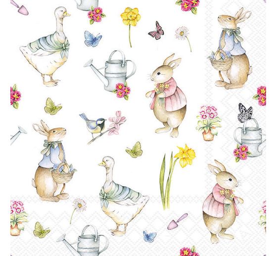 Serviette "Ostergarten"