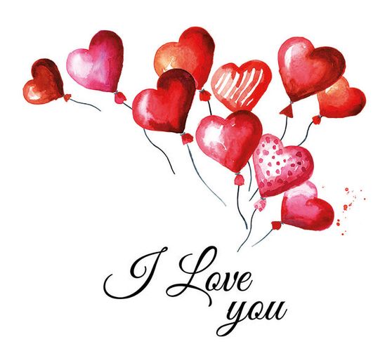 Serviette "Love Balloons"
