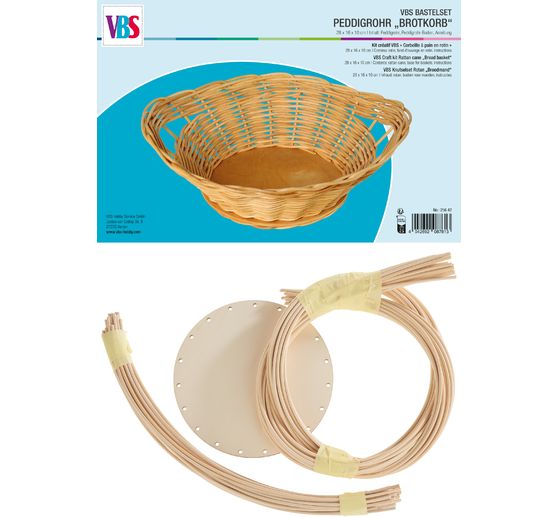 VBS Bastelset Peddigrohr "Brotkorb"