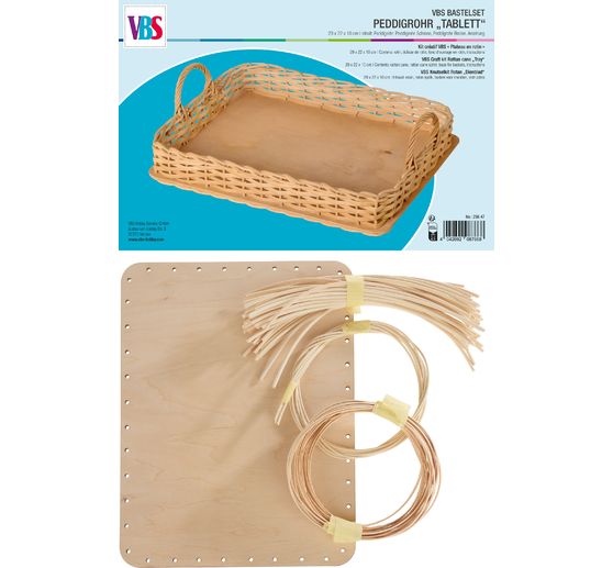 VBS Bastelset Peddigrohr "Tablett"