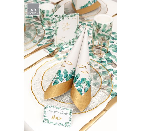 Serviette "Eukalyptusblätter"