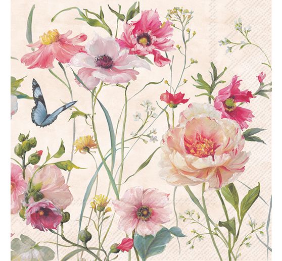 Serviette "Wildblumen"
