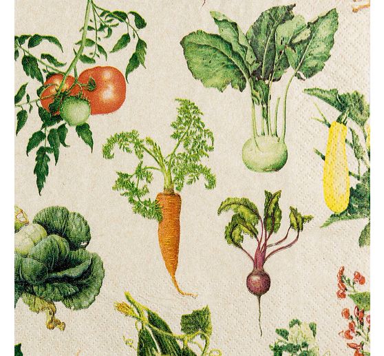 Serviette "Gemüsegarten"