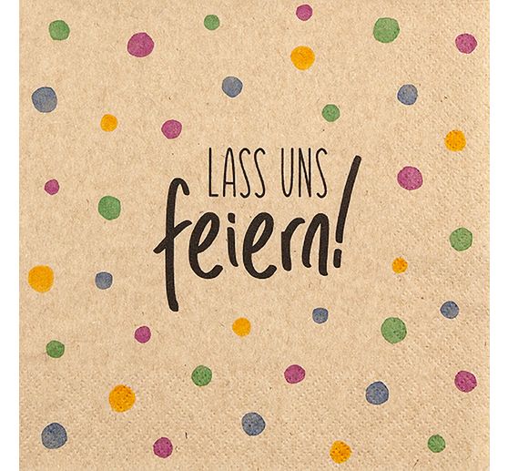 Serviette "Lass uns feiern"