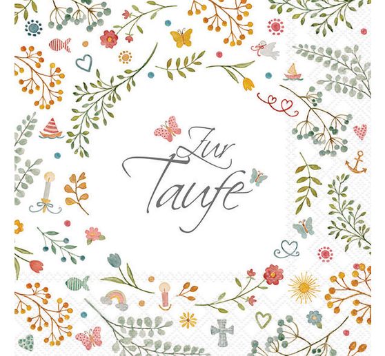 Serviette "Zur Taufe"