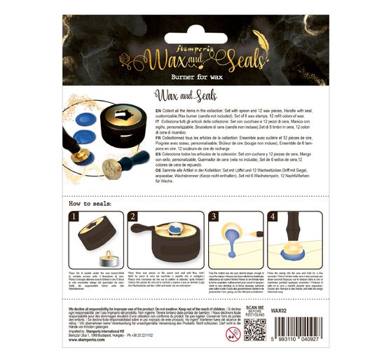 Stamperia Wax and Seals Starter-Set