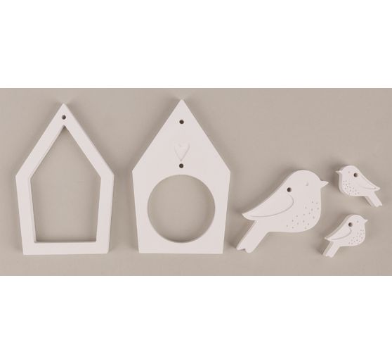 Silikon Gießform "Vogelhäuser & Vögel"