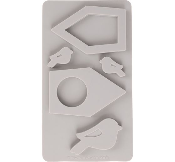 Silikon Gießform "Vogelhäuser & Vögel"
