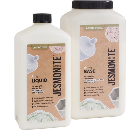 Jesmonite AC 100 Duoset "500 ml Liquid + 1,25 KG Base"