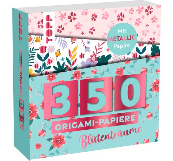 350 Origami-Block Blütenträume