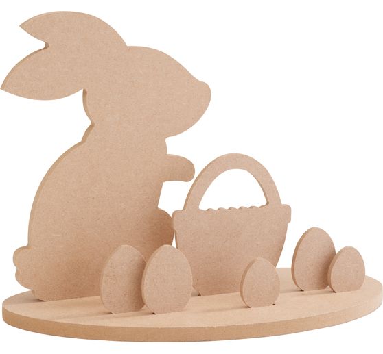 Holz-Steckmotiv "Hase im Osternest"