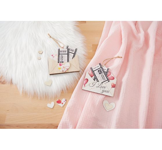 Serviette "Herz-Girlande"