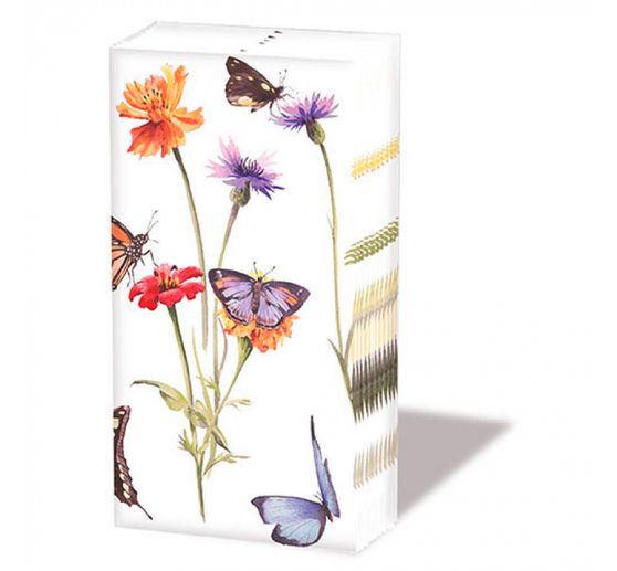 Papiertaschentücher "Schmetterlingsgarten"