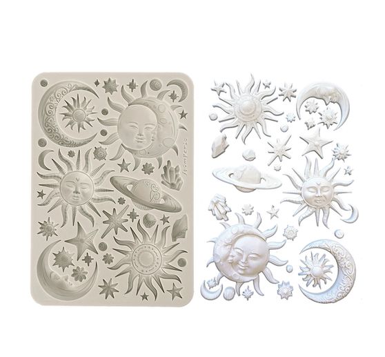 Silikon Gießform "Sun & Moon"
