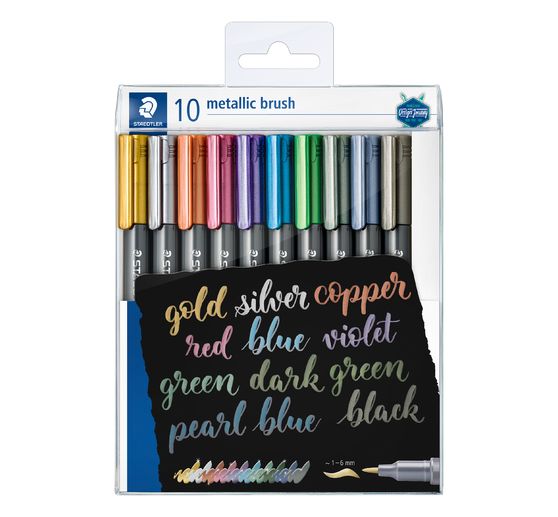 Staedtler Metallic brush Marker, 10er-Set