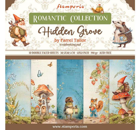 Scrapbook-Block "Hidden Grove"