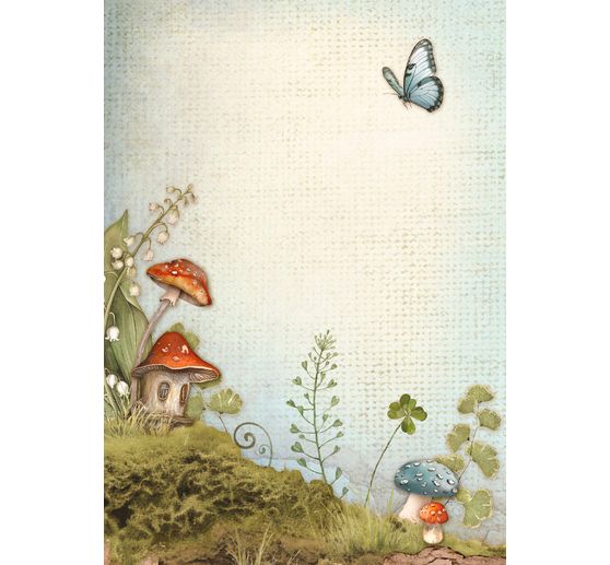 Motiv-Strohseide Backgrounds "Hidden Grove"
