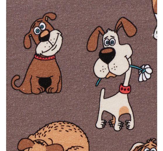 Jersey-Stoff "Sweet Dogs"