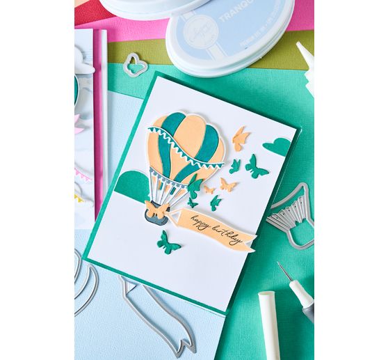 Sizzix Framelits Punching template "Up and Away by Catherine Pooler"