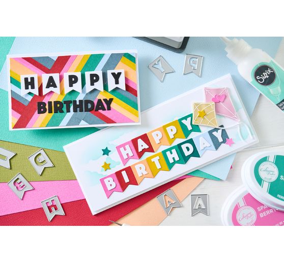 Sizzix Thinlits Stanzschablone "Birthday Bunting by Catherine Pooler"