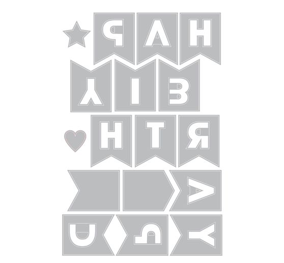 Sizzix Thinlits Stanzschablone "Birthday Bunting by Catherine Pooler"