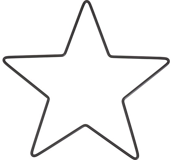 Metallring "Stern", Schwarz