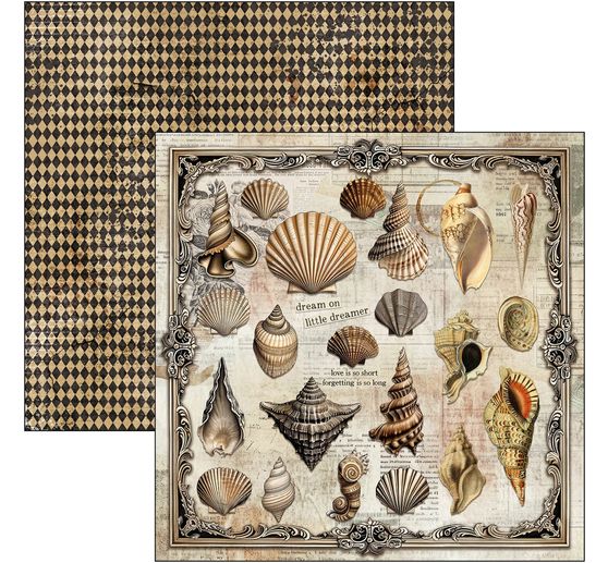 Scrapbook paper "Cabinet of Curiosities"