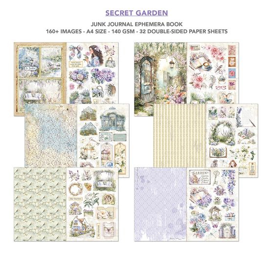Junk Journal & Ephemera Book "Secret Garden"