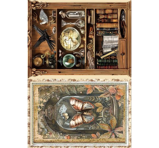 Motif straw silk assortment "Carbinet of Curiosities", set of 8