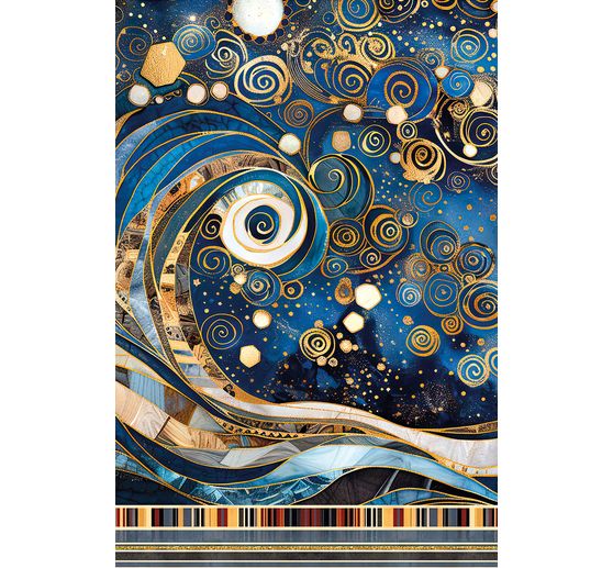 Motiv-Strohseiden-Sortiment "Celestial", 4er-Set