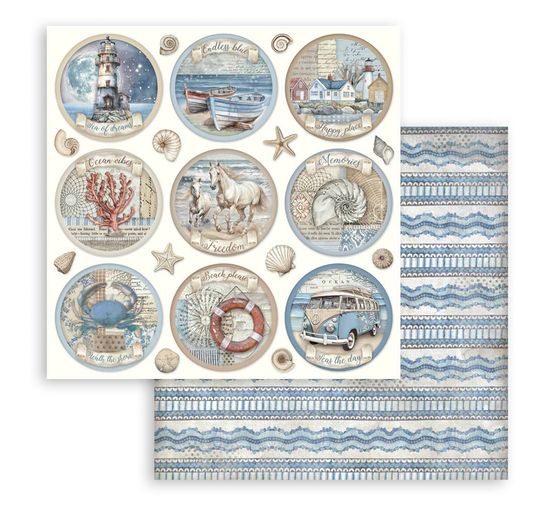Scrapbook-Block "Silent Sea"