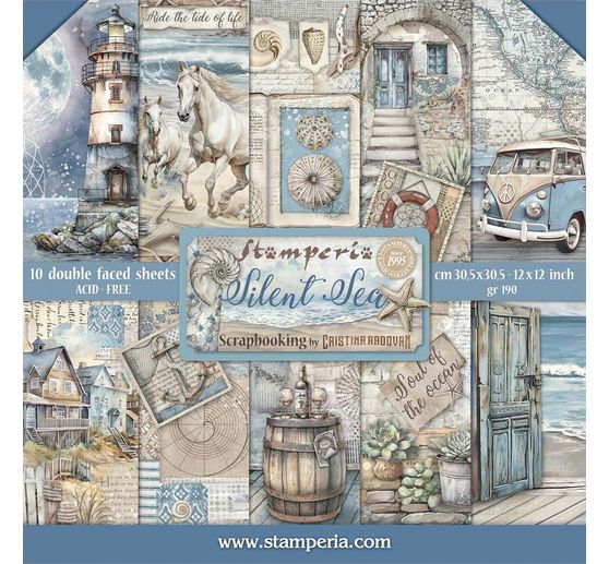 Scrapbook block "Silent Sea"