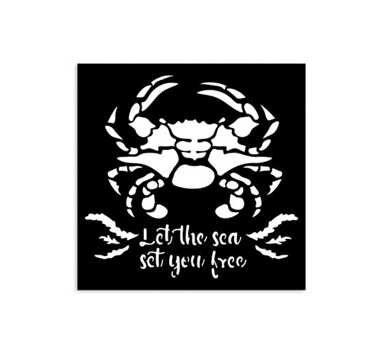Schablone "Silent Sea - Crab", 12x12cm