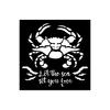 Stencil "Silent Sea - Crab", 12x12cm