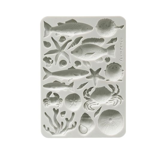 Silikonform A5 "Silent Sea - Shells & Fish"