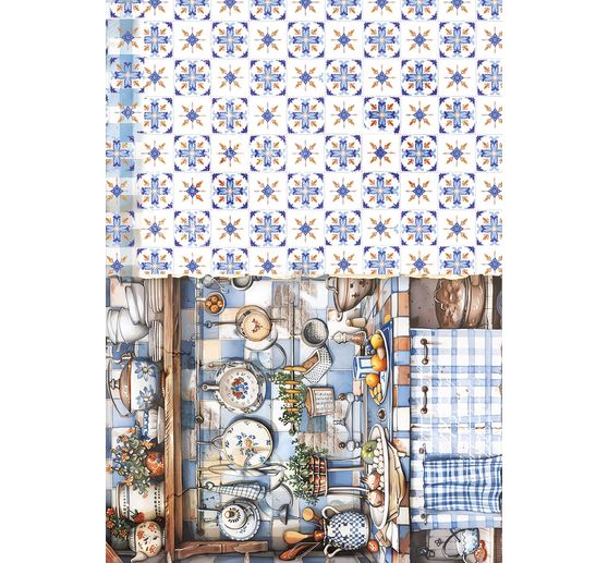 Motif straw silk assortment "Cookbook", set of 8
