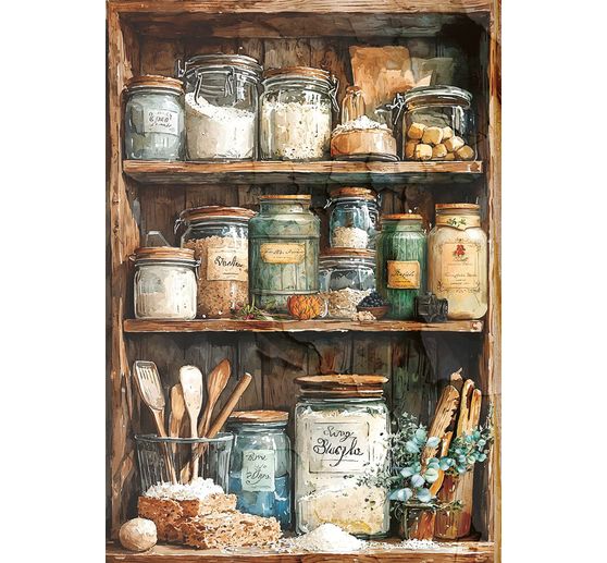Motif straw silk assortment "Cookbook", set of 8