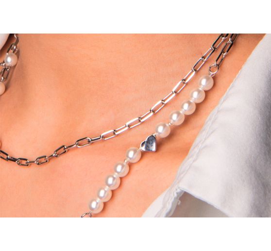 Metal beads hearts