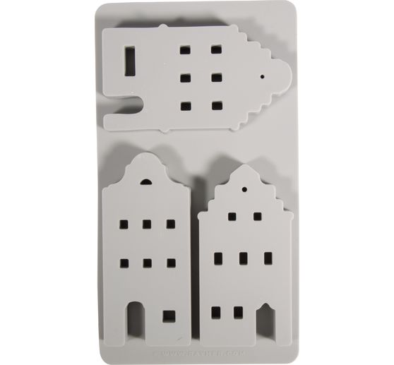 Silicone casting mould "Nordic houses"