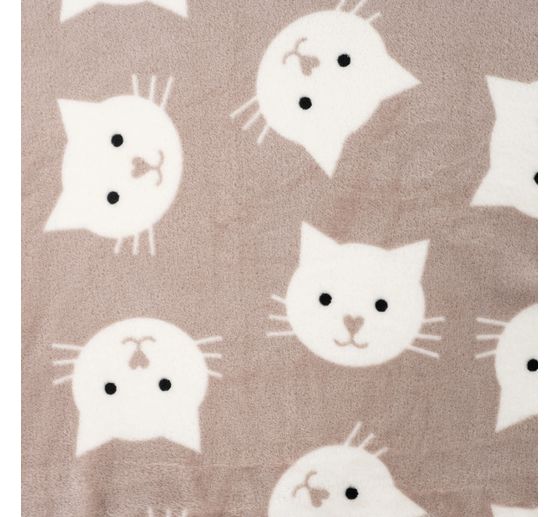 Double fleece fabric "Cat"