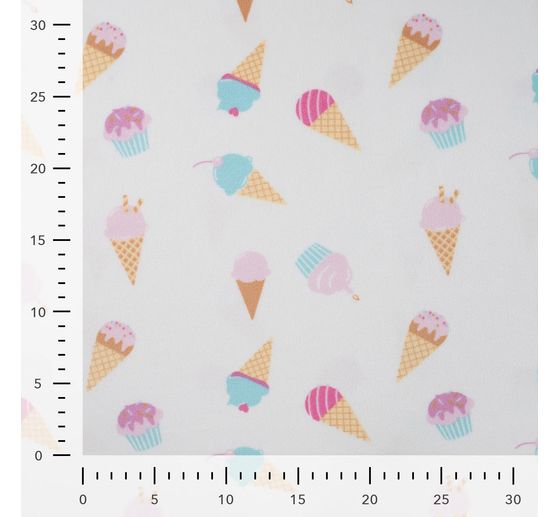 Polyester-Jersey Chilly Print "Ice Cream"