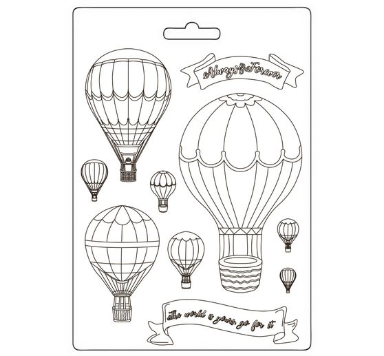 Soft Modellierform A5 "Timeless - Balloons"