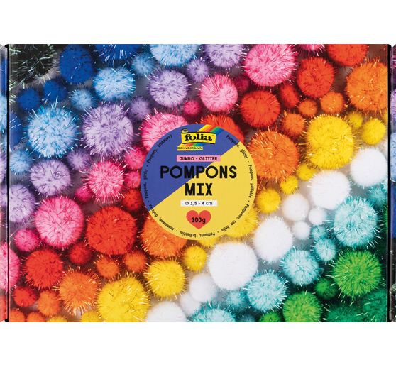 Pompons Mix Jumbo "Glitter"