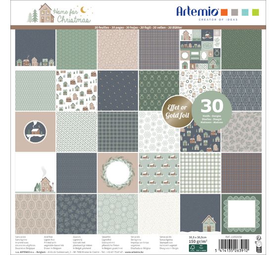 Scrapbook block "Home for Christmas"